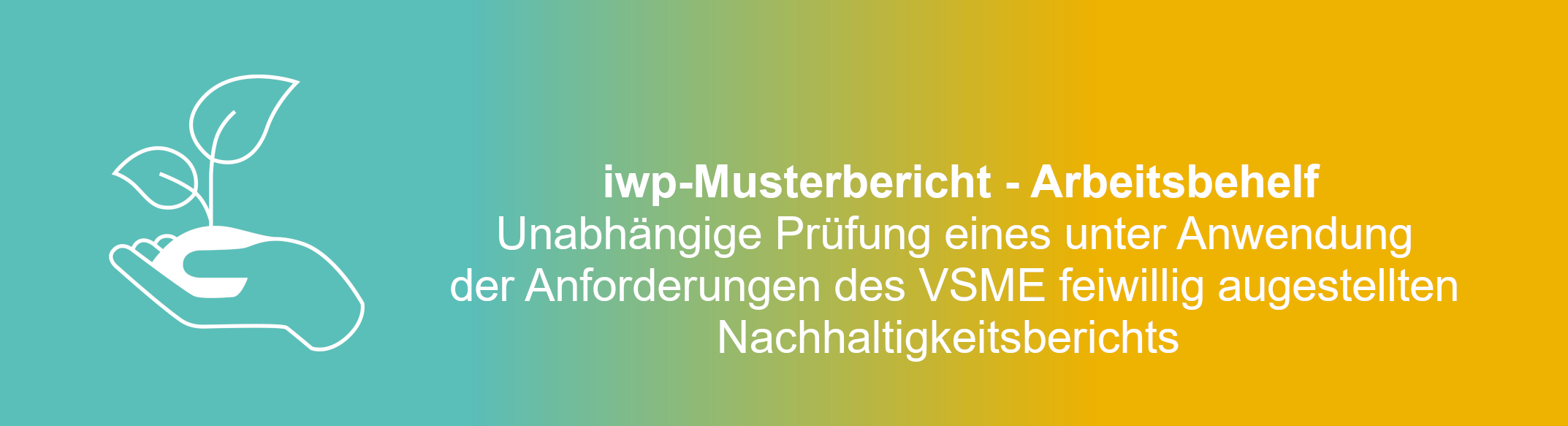 Muster Arbeitsbehelf Nachhaltigkeitsberichtsgesetz Banner Verlauf